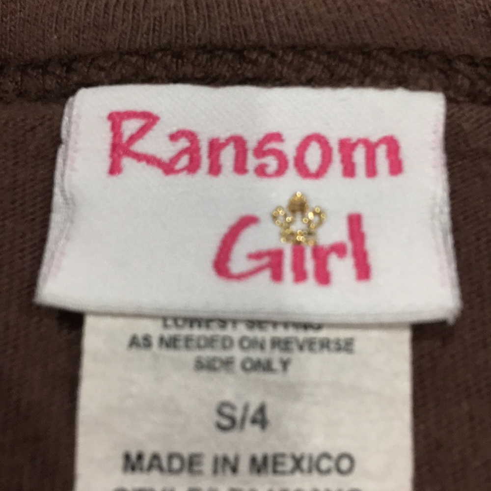 💗 RANSOM GIRL 💗 EXTREMELY RARE LIMITED EDITION COLLECTION GOOD KIDS TOP (NWOT) - Picture 8 of 8